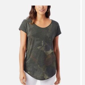 NWOT Alternative Women's Origin Short-Sleeve Soft T-Shirt Camo Medium